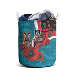 Port Power ANZAC Personalised Laundry Basket Lest We Forget Poppy Camo