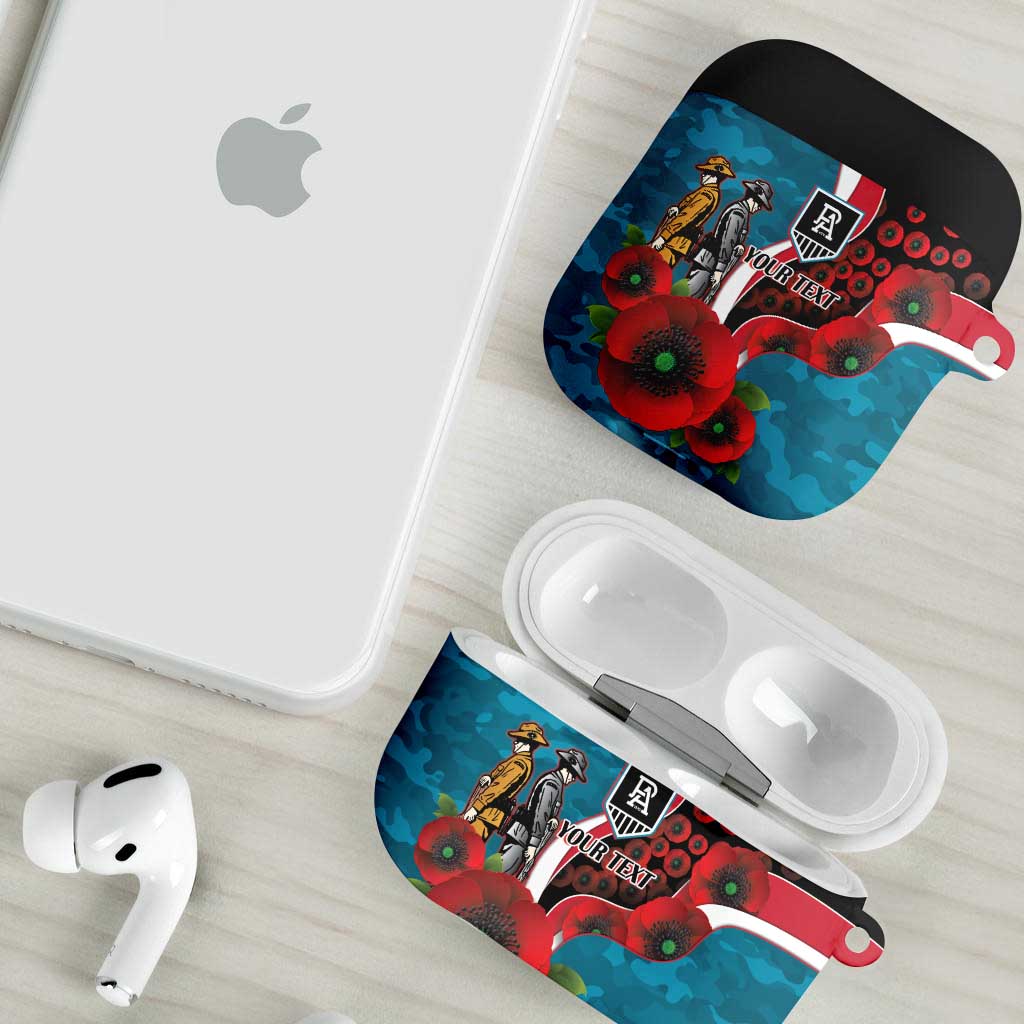 Port Power ANZAC Personalised AirPods Case Lest We Forget Poppy Camo