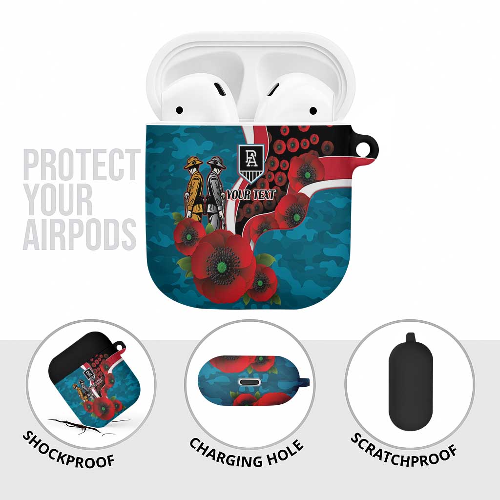 Port Power ANZAC Personalised AirPods Case Lest We Forget Poppy Camo