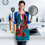 Port Power ANZAC Personalised Apron Lest We Forget Poppy Camo