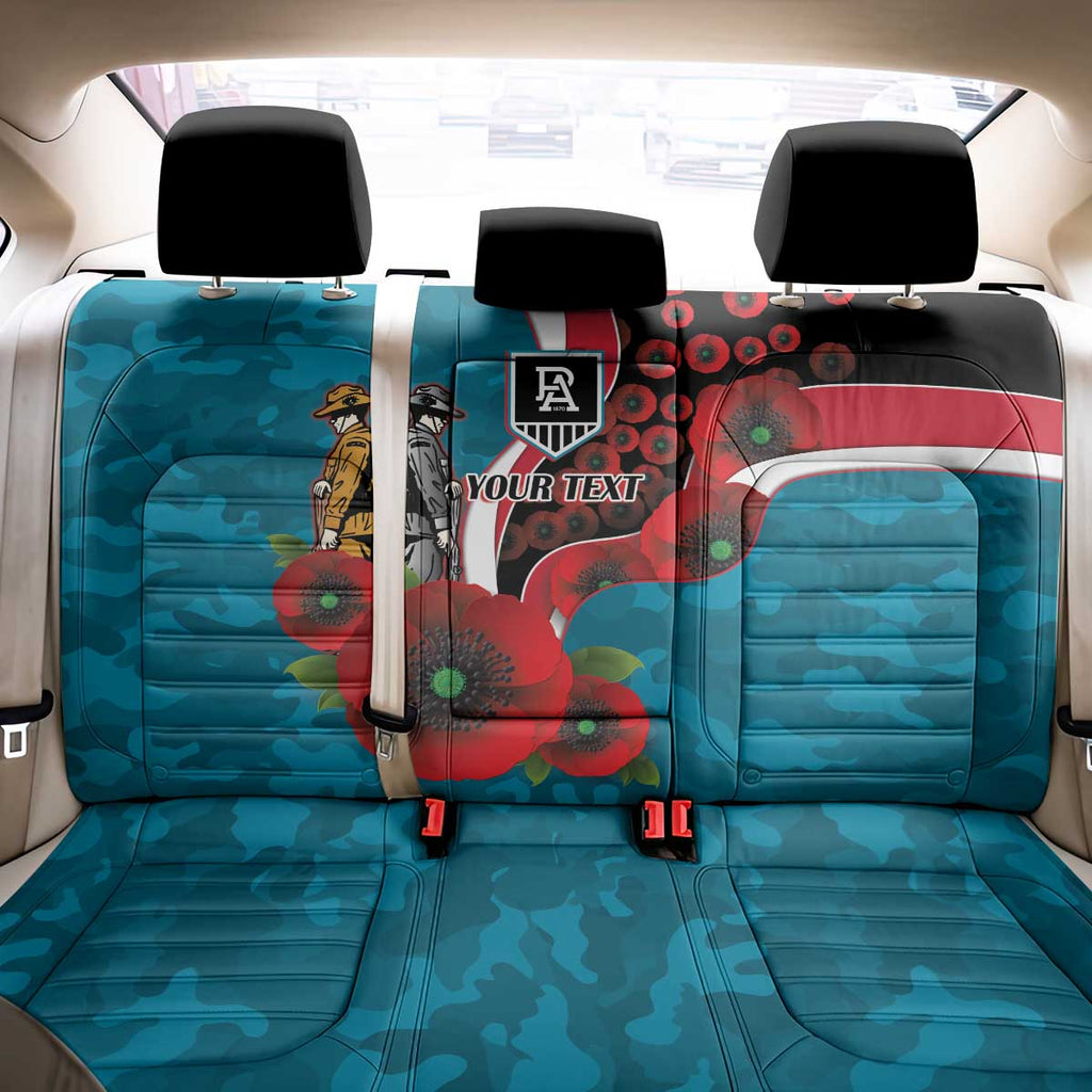 Port Power ANZAC Personalised Back Car Seat Cover Lest We Forget Poppy Camo