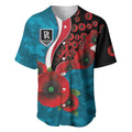 Port Power ANZAC Personalised Baseball Jersey Lest We Forget Poppy Camo