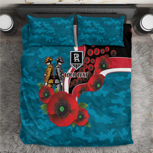 Port Power ANZAC Personalised Bedding Set Lest We Forget Poppy Camo