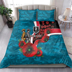 Port Power ANZAC Personalised Bedding Set Lest We Forget Poppy Camo
