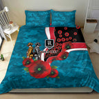 Port Power ANZAC Personalised Bedding Set Lest We Forget Poppy Camo