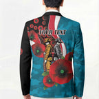 Port Power ANZAC Personalised Blazer Lest We Forget Poppy Camo
