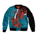 Port Power ANZAC Personalised Bomber Jacket Lest We Forget Poppy Camo