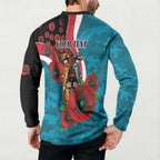 Port Power ANZAC Personalised Button Sweatshirt Lest We Forget Poppy Camo