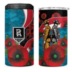 Port Power ANZAC Personalised 4 in 1 Can Cooler Tumbler Lest We Forget Poppy Camo
