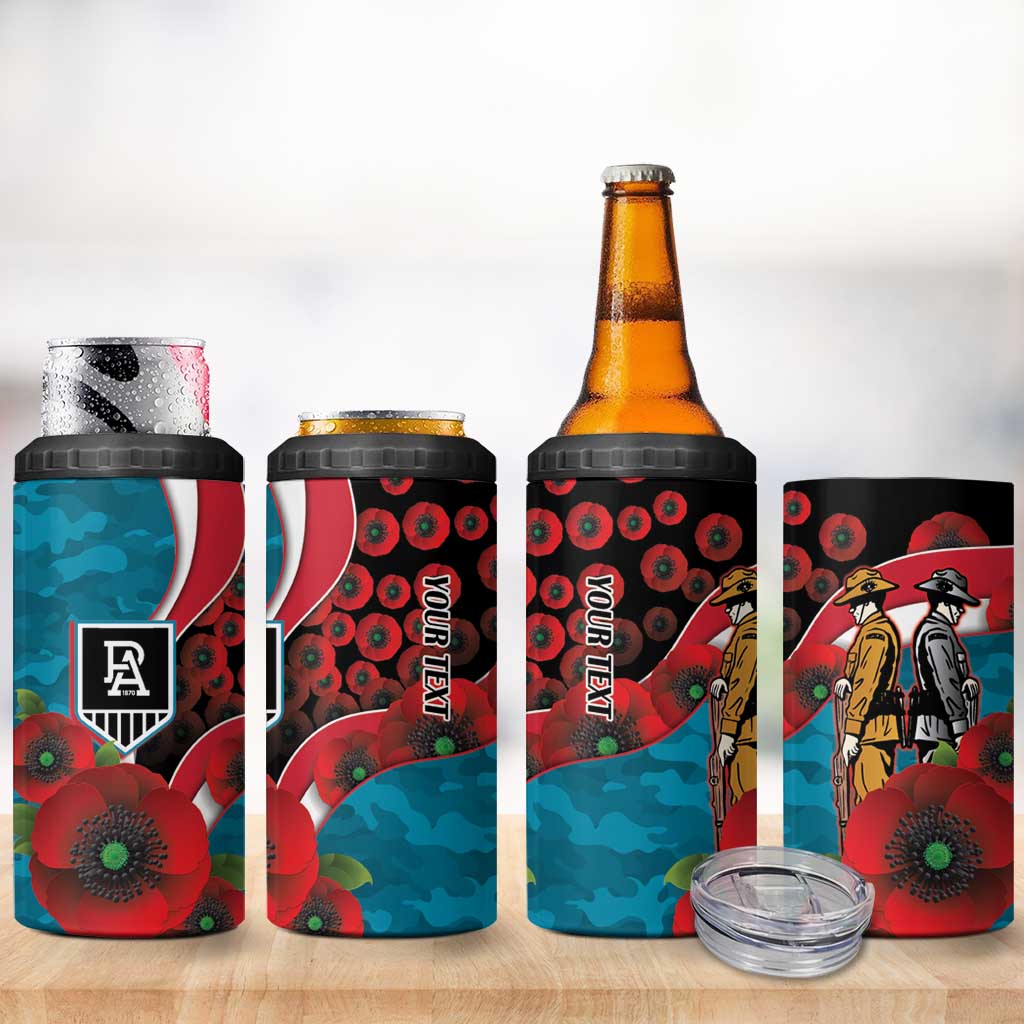 Port Power ANZAC Personalised 4 in 1 Can Cooler Tumbler Lest We Forget Poppy Camo