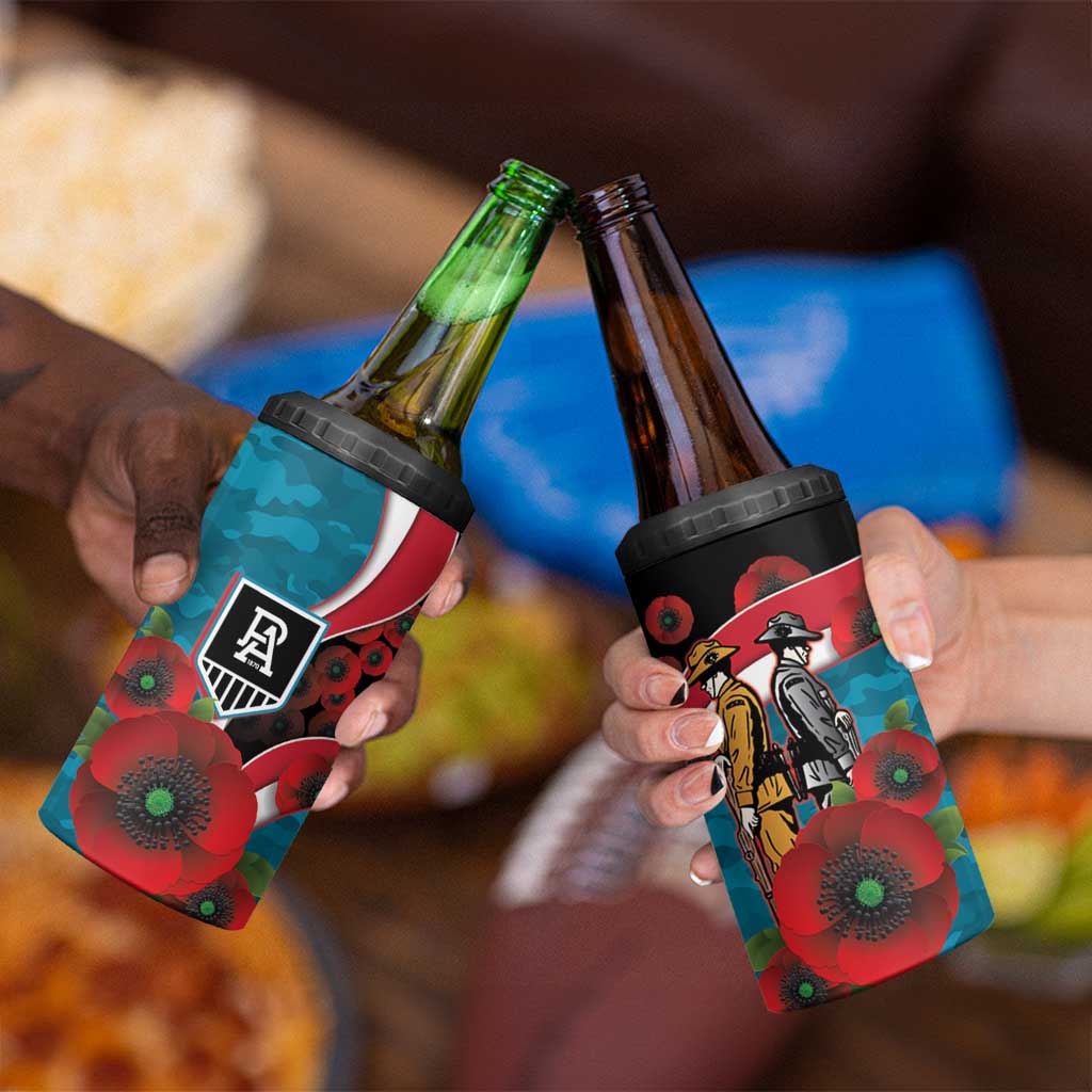 Port Power ANZAC Personalised 4 in 1 Can Cooler Tumbler Lest We Forget Poppy Camo