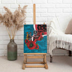 Port Power ANZAC Personalised Canvas Wall Art Lest We Forget Poppy Camo
