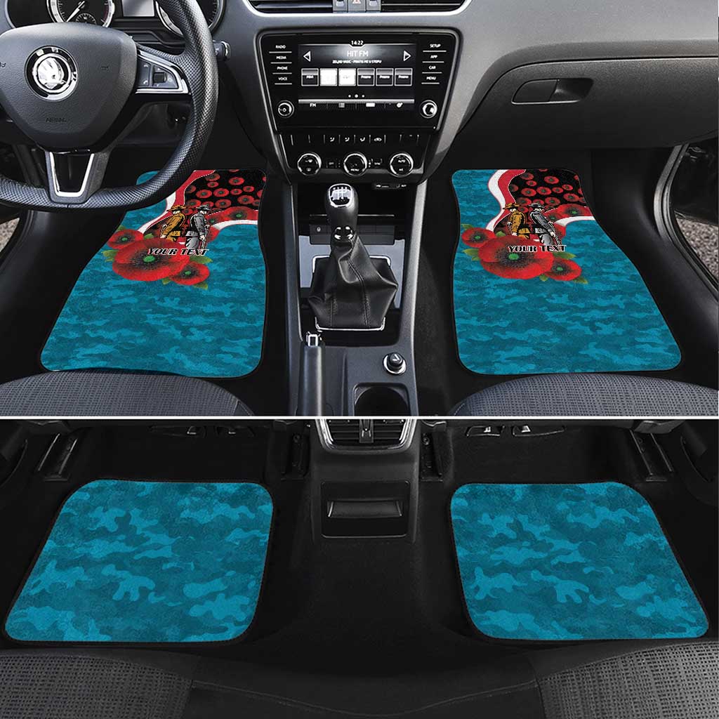 Port Power ANZAC Personalised Car Mats Lest We Forget Poppy Camo