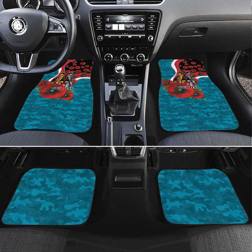 Port Power ANZAC Personalised Car Mats Lest We Forget Poppy Camo