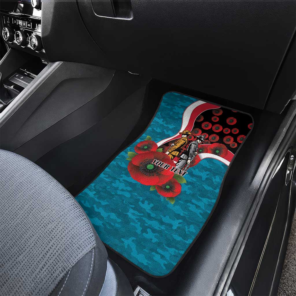 Port Power ANZAC Personalised Car Mats Lest We Forget Poppy Camo