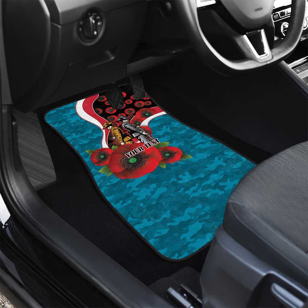 Port Power ANZAC Personalised Car Mats Lest We Forget Poppy Camo