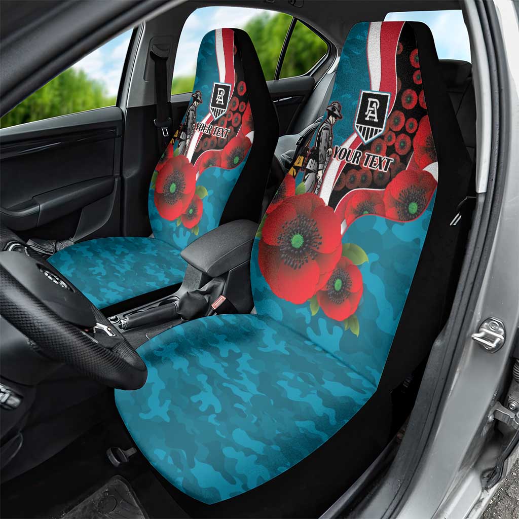 Port Power ANZAC Personalised Car Seat Cover Lest We Forget Poppy Camo