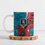 Port Power ANZAC Personalised Ceramic Mug Lest We Forget Poppy Camo