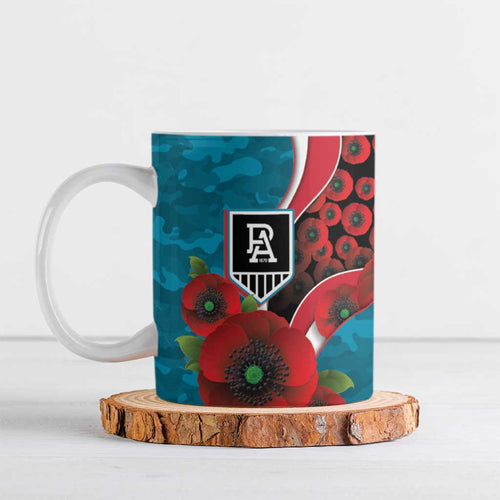 Port Power ANZAC Personalised Ceramic Mug Lest We Forget Poppy Camo
