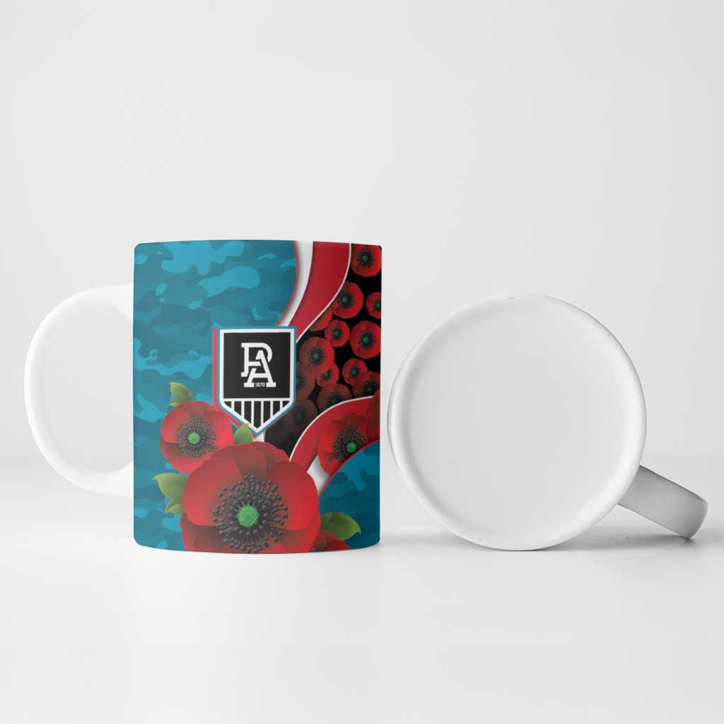 Port Power ANZAC Personalised Ceramic Mug Lest We Forget Poppy Camo