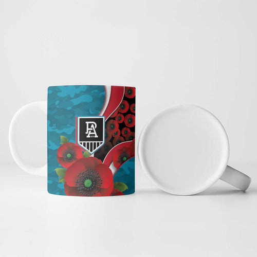 Port Power ANZAC Personalised Ceramic Mug Lest We Forget Poppy Camo