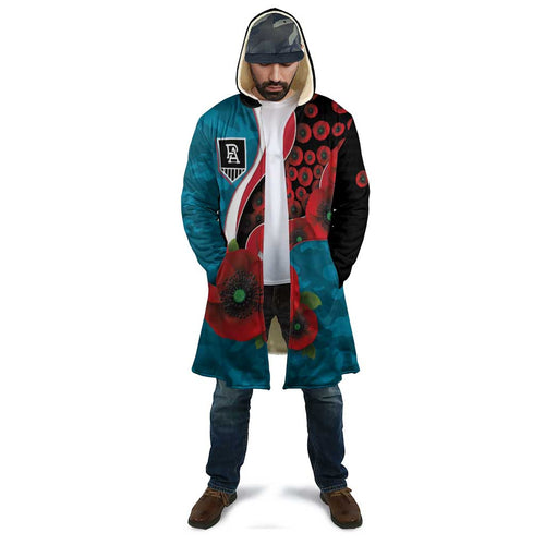 Port Power ANZAC Personalised Cloak Lest We Forget Poppy Camo