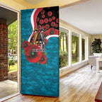 Port Power ANZAC Personalised Door Cover Lest We Forget Poppy Camo