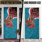 Port Power ANZAC Personalised Door Cover Lest We Forget Poppy Camo