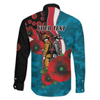 Port Power ANZAC Personalised Family Matching Mermaid Dress and Hawaiian Shirt Lest We Forget Poppy Camo