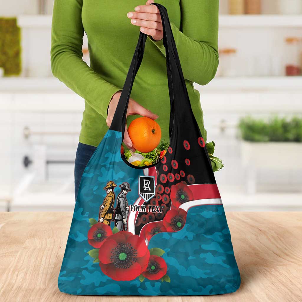 Port Power ANZAC Personalised Grocery Bag Lest We Forget Poppy Camo