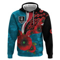 Port Power ANZAC Personalised Hoodie Lest We Forget Poppy Camo