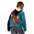 Port Power ANZAC Personalised Kid Hoodie Lest We Forget Poppy Camo