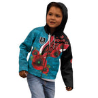 Port Power ANZAC Personalised Kid Hoodie Lest We Forget Poppy Camo