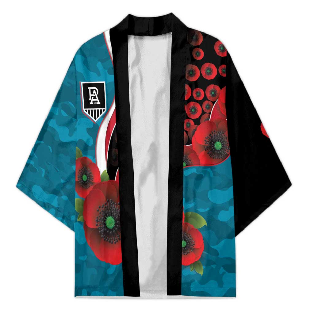 Port Power ANZAC Personalised Kimono Lest We Forget Poppy Camo