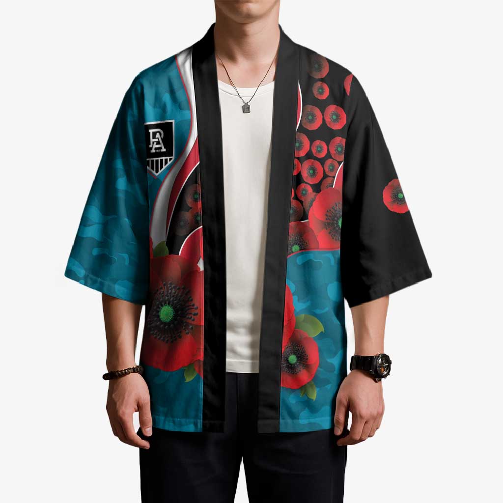 Port Power ANZAC Personalised Kimono Lest We Forget Poppy Camo