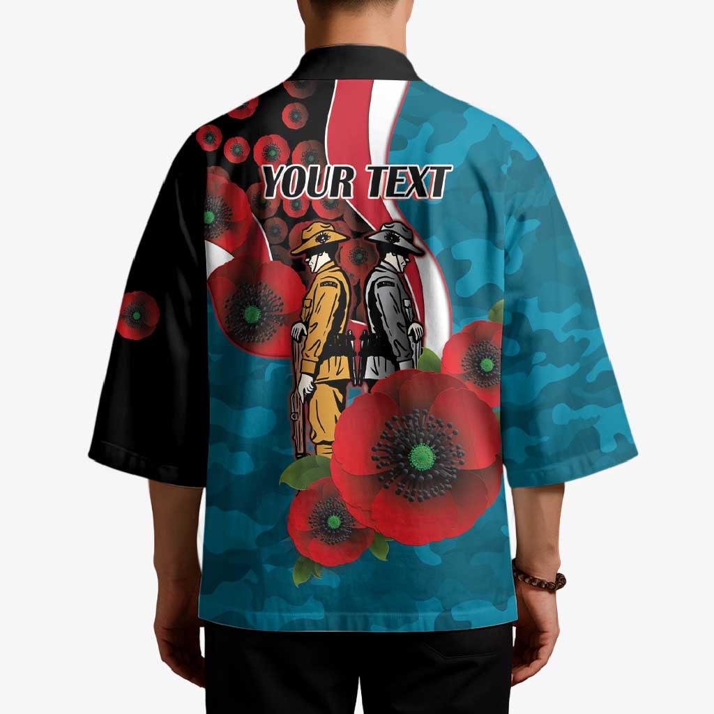 Port Power ANZAC Personalised Kimono Lest We Forget Poppy Camo