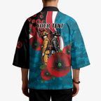Port Power ANZAC Personalised Kimono Lest We Forget Poppy Camo