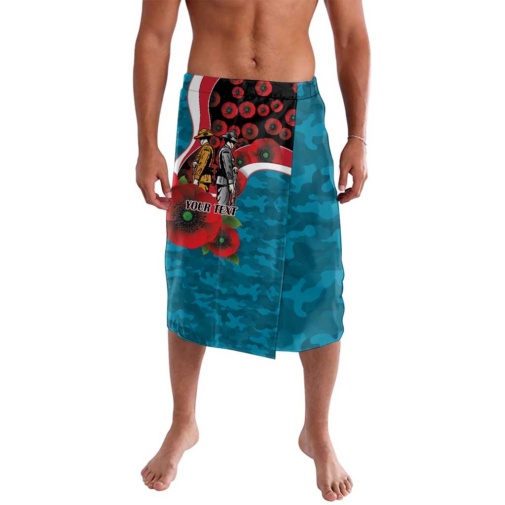 Port Power ANZAC Personalised Lavalava Lest We Forget Poppy Camo
