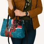 Port Power ANZAC Personalised Leather Bag Lest We Forget Poppy Camo