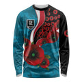 Port Power ANZAC Personalised Long Sleeve Shirt Lest We Forget Poppy Camo
