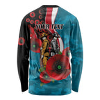 Port Power ANZAC Personalised Long Sleeve Shirt Lest We Forget Poppy Camo