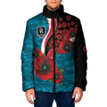 Port Power ANZAC Personalised Padded Jacket Lest We Forget Poppy Camo