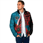Port Power ANZAC Personalised Padded Jacket Lest We Forget Poppy Camo