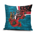 Port Power ANZAC Personalised Pillow Cover Lest We Forget Poppy Camo