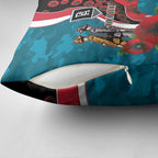 Port Power ANZAC Personalised Pillow Cover Lest We Forget Poppy Camo