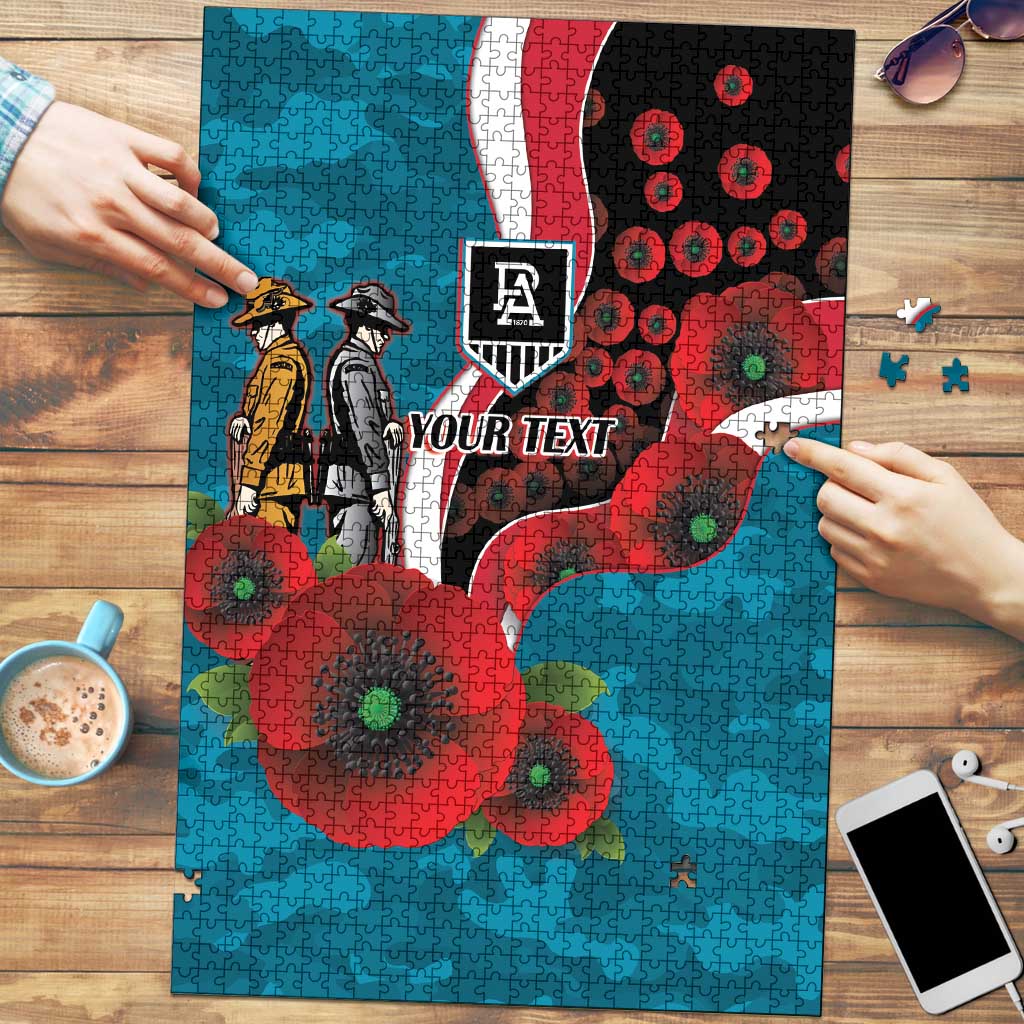 Port Power ANZAC Personalised Puzzle Lest We Forget Poppy Camo