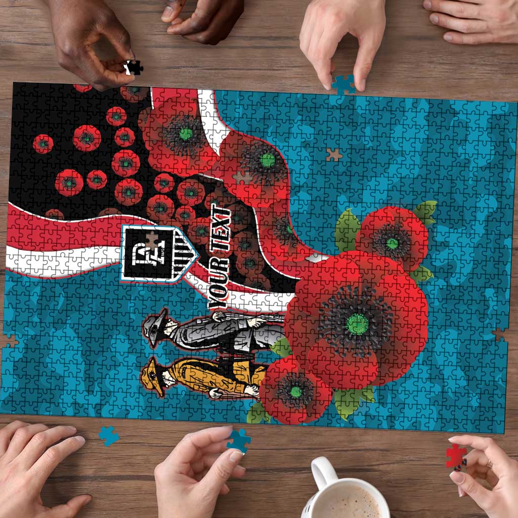 Port Power ANZAC Personalised Puzzle Lest We Forget Poppy Camo