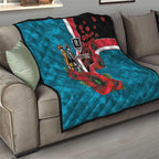 Port Power ANZAC Personalised Quilt Lest We Forget Poppy Camo