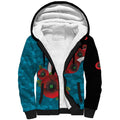 Port Power ANZAC Personalised Sherpa Hoodie Lest We Forget Poppy Camo