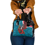 Port Power ANZAC Personalised Shoulder Handbag Lest We Forget Poppy Camo